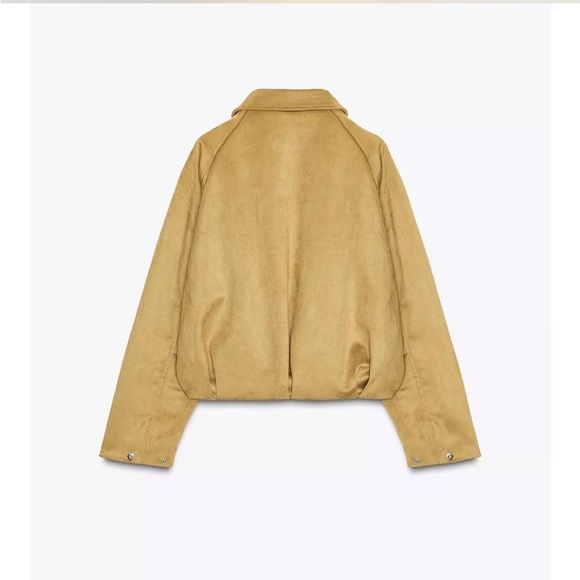 Zara Gold Bomber Jacket for Women - Picture 6 of 6